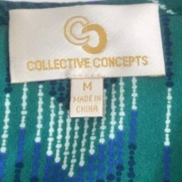 Collective Concepts Sleeveless Blouse top size medium Style # TS7402-03 - Picture 5 of 6